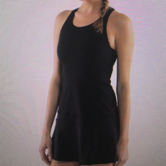 lululemon athletica Dresses & Skirts - Lululemon Black&Gray Bottom Hot Hitter Dress SZ-6